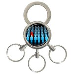 Difference 3-Ring Key Chain