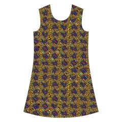 3021 Kids  Short Sleeve Velvet Dress from ArtsNow.com Front