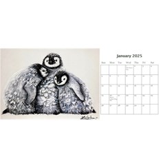 Desk Calendar 11 x 5 from ArtsNow.com Jan 2024