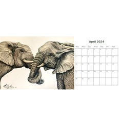 Desk Calendar 11 x 5 from ArtsNow.com Apr 2024