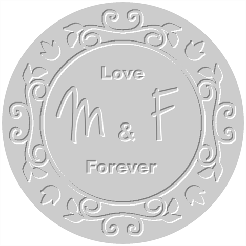 Personalized Initial Wedding Embosser Handheld Plier Embosser from ArtsNow.com 1.5 x1.5  Stamp