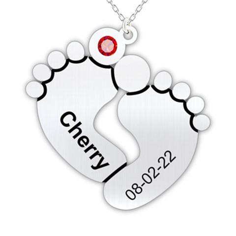 Personalized Baby Birth Name 925 Sterling Silver Name Pendant Necklace from ArtsNow.com Front