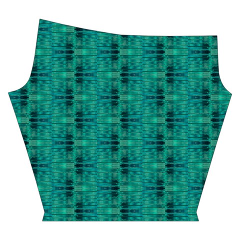 Peacock #4 Yoga Cropped Leggings from ArtsNow.com Right