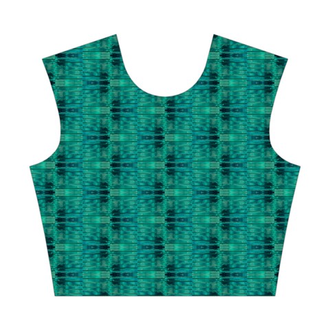 Peacock #4 Cotton Crop Top from ArtsNow.com Front