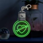 Personalized Name Love 2 LED Key Chain