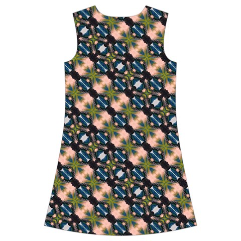 Phyllis Full  Kids  Short Sleeve Velvet Dress from ArtsNow.com Back