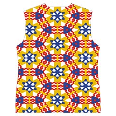 Wavey shapes pattern                                                           Women s Button Up Puffer Vest from ArtsNow.com Back