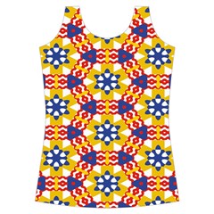 Wavey shapes pattern                                                             Criss cross Back Tank Top from ArtsNow.com Front