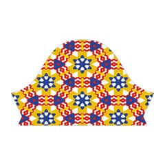 Wavey shapes pattern                                                                  Short Sleeve V Right Sleeve