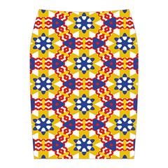 Wavey shapes pattern                                                             Midi Wrap Pencil Skirt from ArtsNow.com Back