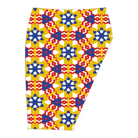 Wavey shapes pattern                                                             Midi Wrap Pencil Skirt from ArtsNow.com  Front Right 