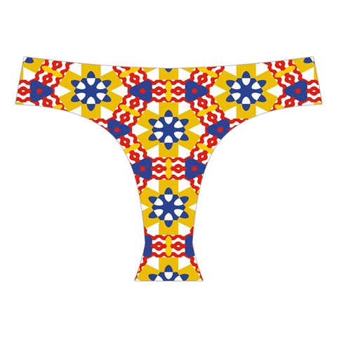 Wavey shapes pattern                                                             Cross Back Hipster Bikini Set from ArtsNow.com Front Under