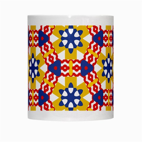 Wavey shapes pattern                                                              White Mug from ArtsNow.com Center