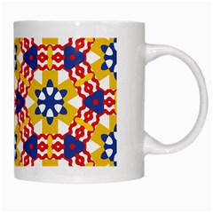 Wavey shapes pattern                                                              White Mug from ArtsNow.com Right