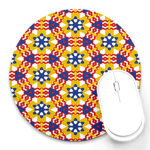 Wavey shapes pattern                                                              Round Mousepad from ArtsNow.com Front