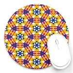 Wavey shapes pattern                                                              Round Mousepad