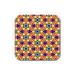 Wavey shapes pattern                                                              Rubber Square Coaster (4 pack