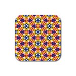 Wavey shapes pattern                                                              Rubber Square Coaster (4 pack