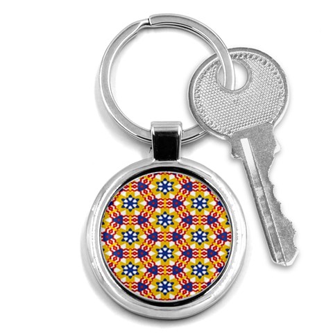 Wavey shapes pattern                                                              Key Chain (Round) from ArtsNow.com Front