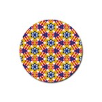 Wavey shapes pattern                                                              Rubber Coaster (Round)