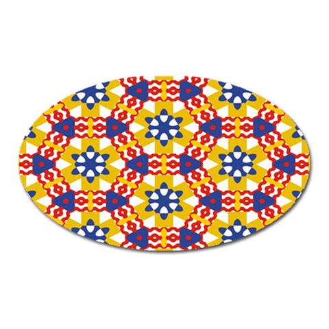 Wavey shapes pattern                                                              Magnet (Oval) from ArtsNow.com Front