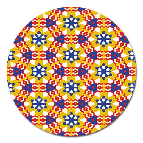 Wavey shapes pattern                                                              Magnet 5  (Round) from ArtsNow.com Front