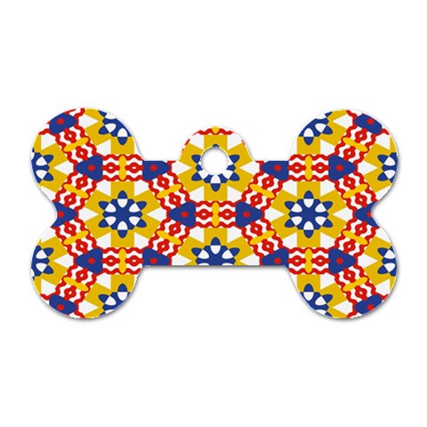 Wavey shapes pattern                                                              Dog Tag Bone (One Side) from ArtsNow.com Front