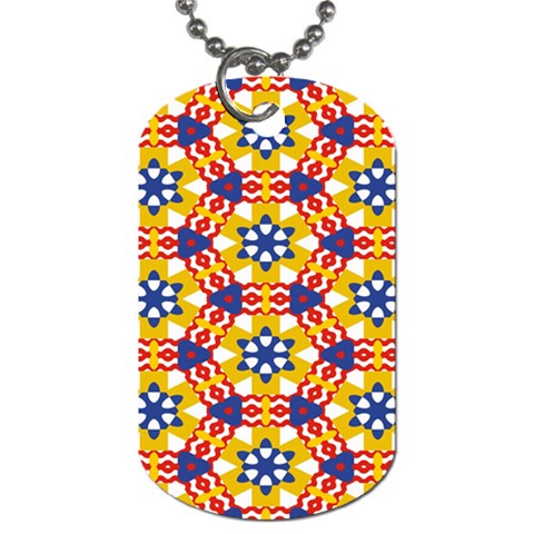 Wavey shapes pattern                                                              Dog Tag (One Side) from ArtsNow.com Front