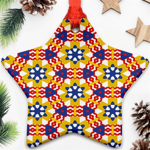 Wavey shapes pattern                                                              Ornament (Star) from ArtsNow.com Front