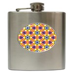 Wavey shapes pattern                                                              Hip Flask (6 oz)