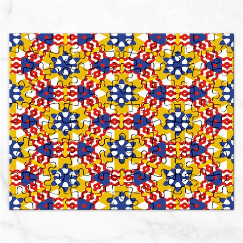 Wavey shapes pattern                                                              Jigsaw Puzzle (Rectangular) from ArtsNow.com Front