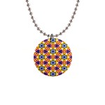 Wavey shapes pattern                                                              1  Button Necklace