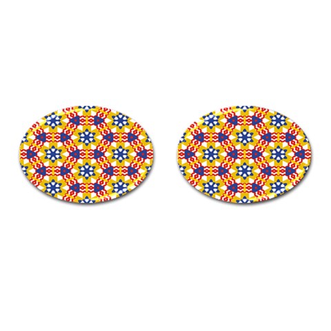 Wavey shapes pattern                                                              Cufflinks (Oval) from ArtsNow.com Front(Pair)