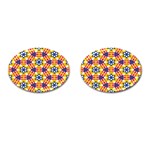 Wavey shapes pattern                                                              Cufflinks (Oval)