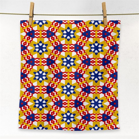 Wavey shapes pattern                                                              Face Towel from ArtsNow.com Front
