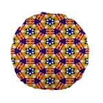 Wavey shapes pattern                                                             Standard 15  Premium Flano Round Cushion