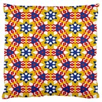 Wavey shapes pattern                                                             Large Flano Cushion Case (Two Sides)