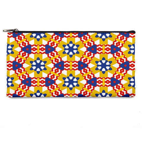 Wavey shapes pattern                                                             Pencil Case from ArtsNow.com Front
