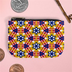 Wavey shapes pattern                                                             Mini Coin Purse from ArtsNow.com Front