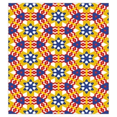 Wavey shapes pattern                                                              Drawstring Pouch from ArtsNow.com Back