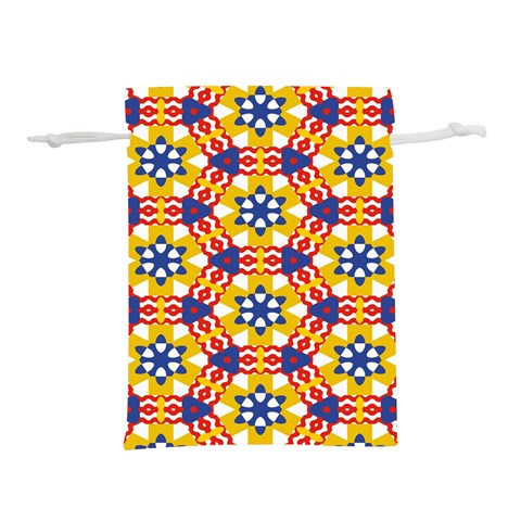 Wavey shapes pattern                                                          Lightweight Drawstring Pouch (L) from ArtsNow.com Front