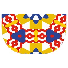 Wavey shapes pattern                                                         Makeup Case (Medium) from ArtsNow.com Side Right