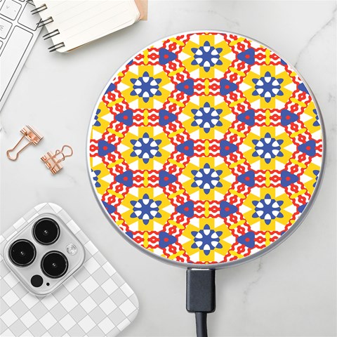 Wavey shapes pattern                                                        Wireless Fast Charger from ArtsNow.com Front