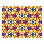 Wavey shapes pattern                                                       One Side Premium Plush Fleece Blanket (Large)