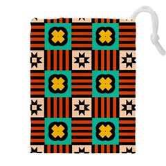Shapes in shapes                                                           Drawstring Pouch (5XL) from ArtsNow.com Front
