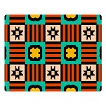 Shapes in shapes                                                        One Side Premium Plush Fleece Blanket (Large)