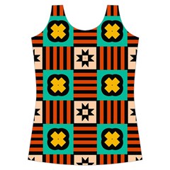 Shapes in shapes                                                              Criss cross Back Tank Top from ArtsNow.com Front
