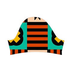 Shapes in shapes                                                                   Kids  Short Sleeve Velvet Dress from ArtsNow.com Left Sleeve