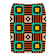 Shapes in shapes                                                              Midi Wrap Pencil Skirt from ArtsNow.com Back