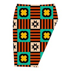 Shapes in shapes                                                              Midi Wrap Pencil Skirt from ArtsNow.com  Front Right 